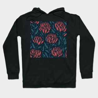 Protea Flower Seamless Pattern | South Africa National Flower | National Sport Symbol | King Protea Hoodie